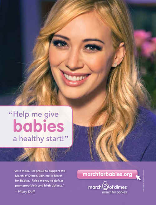 Hilary Duff to March for Babies