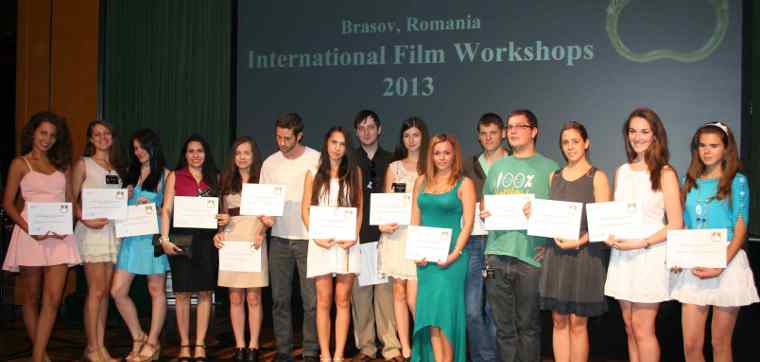 Students who participated in the 2013 International Film Workshops