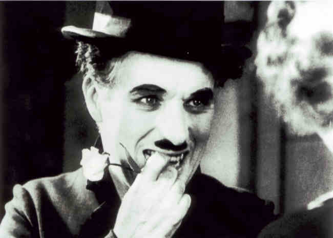 A scene from Charlie Chaplin's City Lights