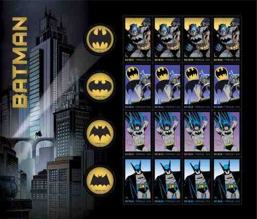 Batman Super Hero Honored by U.S. Postal Service