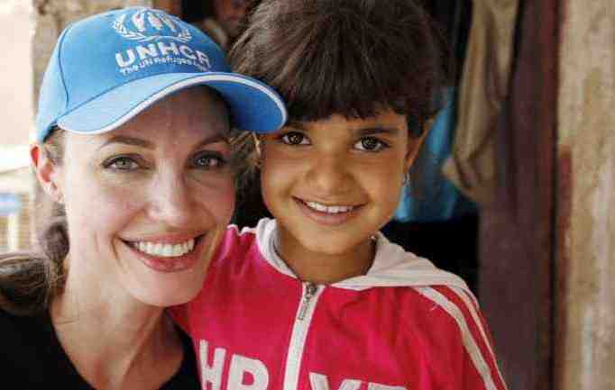 'You need help not because you are poor, but because you are the future of Iraq,' Angelina told one family. UNHCR / B.Heger