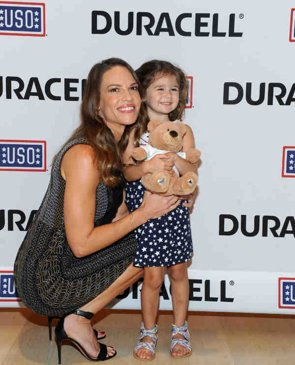 Actress Hilary Swank Honors the Military Children