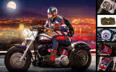 Captain America Motorcycle for Salt Lake Comic Con