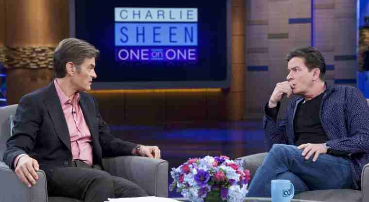Charlie Sheen with Dr. Oz