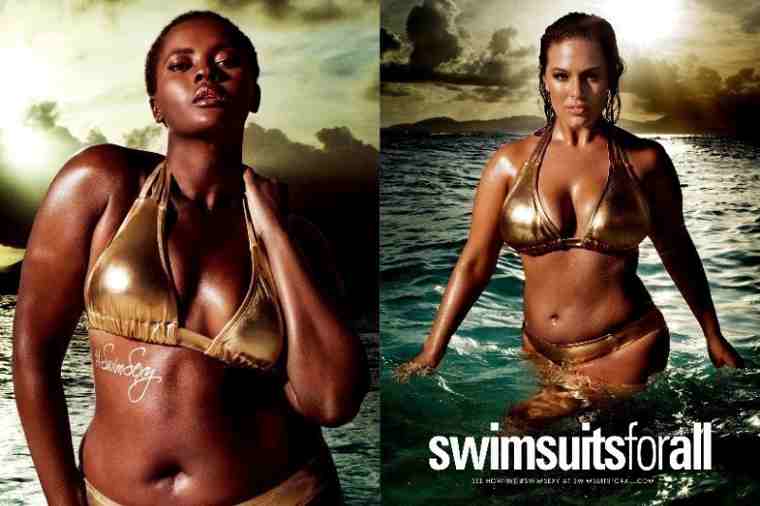 Philomena Kwao and Ashley Graham for #SwimSexy by swimsuitsforall