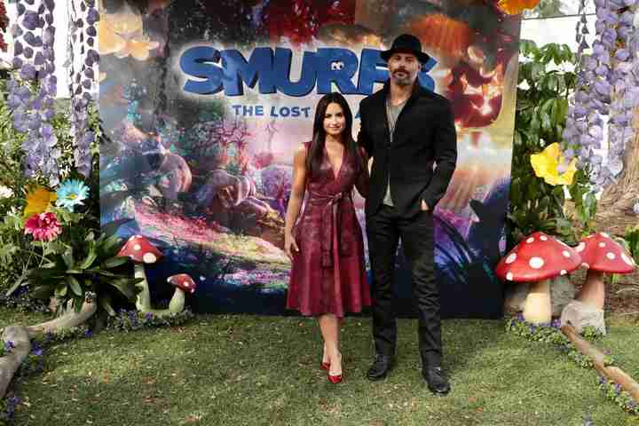 Demi Lovato (Smurfette) and Joe Manganiello (Hefty) attends Sony Pictures Animation Slate Presentation in Columbia Pictures and Sony Pictures Animation's SMURFS: THE LOST VILLAGE.