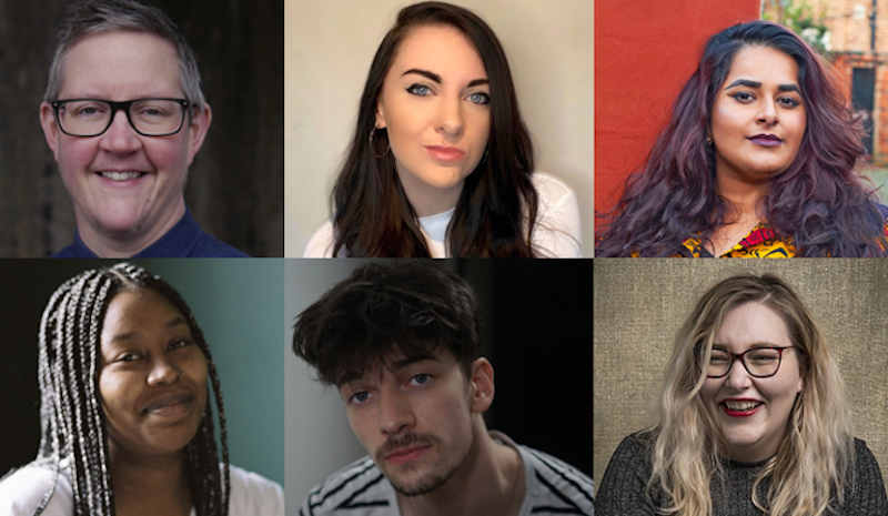 Top (left to right): Jason Barker, Emily Everdee, afshan d’souza-lodhi. Bottom (left to right): Tianna Johnson, Sean Lìonadh, Samantha O’Rourke. Photo: BAFTA, BFI