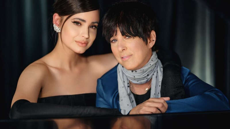 Actress and singer Sofia Carson, accompanied by songwriter Diane Warren, will perform the Oscar-nominated song “Applause” from “Tell It like a Woman” at the 95th Oscars. Photo: Academy of Motion Picture Arts and Sciences