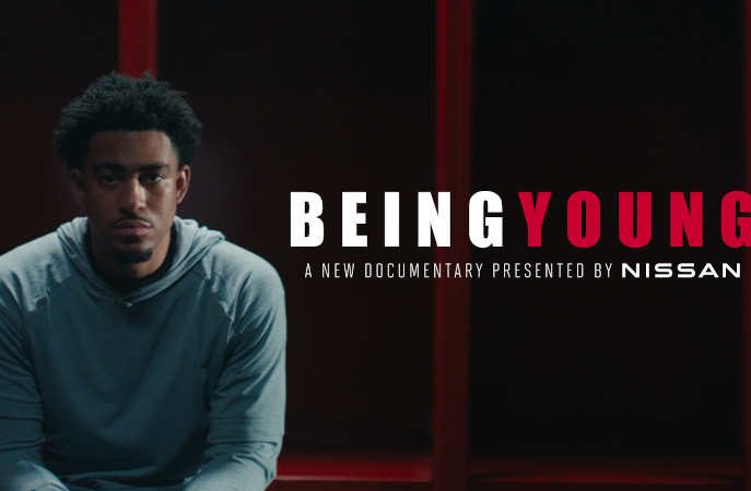 Bryce Young, as featured in “Being Young" documentary. Photo: Nissan / ESPN