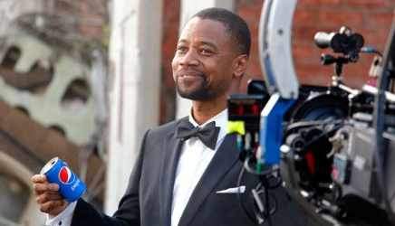 Academy Award winner Cuba Gooding Jr. on the set of the Pepsi "Mini Hollywood" ad shoot in Los Angeles.