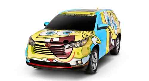 Toyota SpongeBob Car for Motor City Comic Con