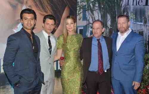 From left to right Ishan Saksena - CEO of Relativity B4U, James Marsden, Michelle Monaghan, Director - Michael Hoffman and Ryan Kavanaugh - CEO of Relativity at The Best of Me Premiere