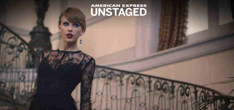 American Express Unstaged Taylor Swift Blank Space Experience App