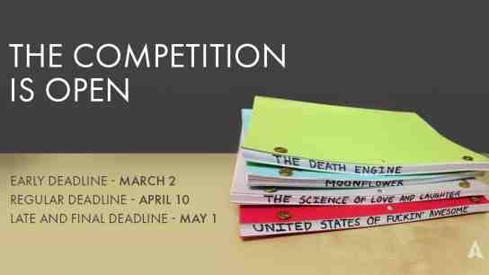 Academy Invites Submissions for Screenwriting Competition
