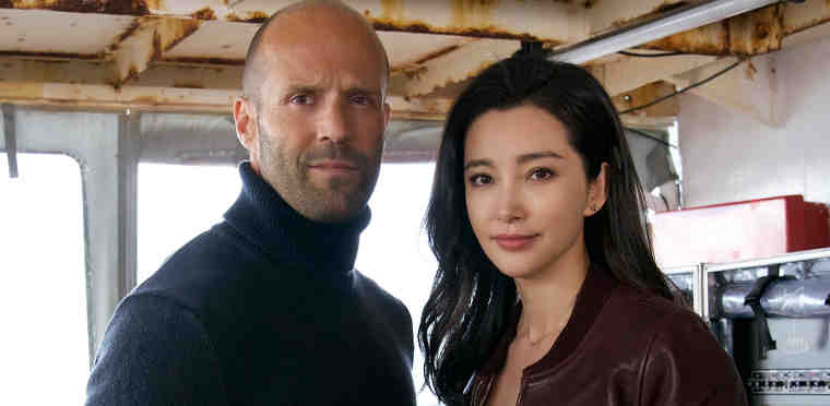 (L-r) JASON STATHAM is Jonas Taylor and LI BINGBING is Suyin in Warner Bros. Pictures' and Gravity Pictures’ action adventure "MEG," a Warner Bros. Pictures release. Photo by Daniel Smith