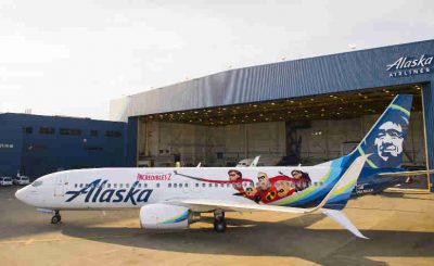Alaska Airlines Uses Artwork from Disney•Pixar's Incredibles 2
