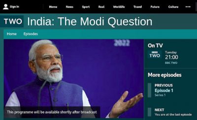 Photo: Screengrab of BBC Documentary ‘India: The Modi Question’