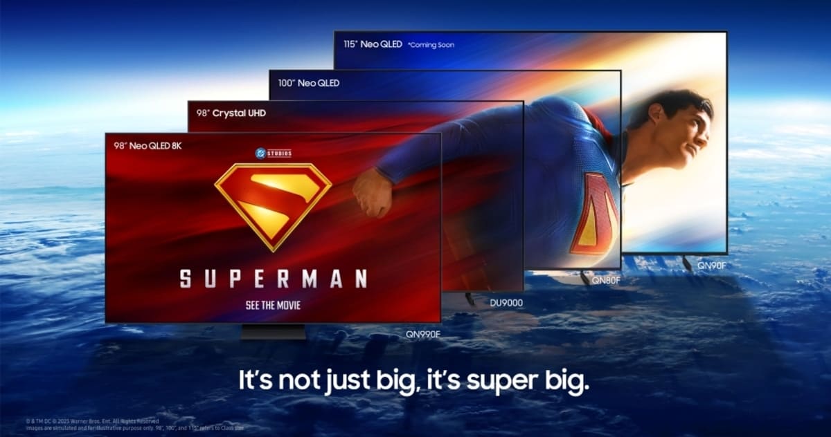 Samsung Electronics has announced a global partnership with Warner Bros. and DC Studios to commemorate the highly anticipated new “Superman” film. Photo: Samsung