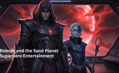 Representational AI-generated image of Robojit and the Sand Planet global entertainment project. By Rakesh Raman | RMN News Service