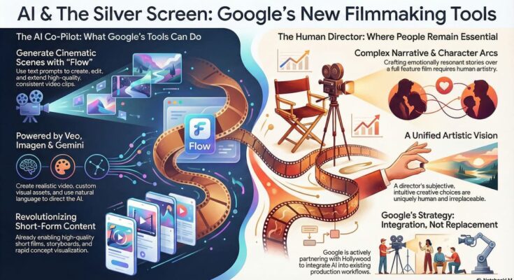 AI-generated Infographic of the Google AI Filmmaking Tools Strategy | RMN News Service