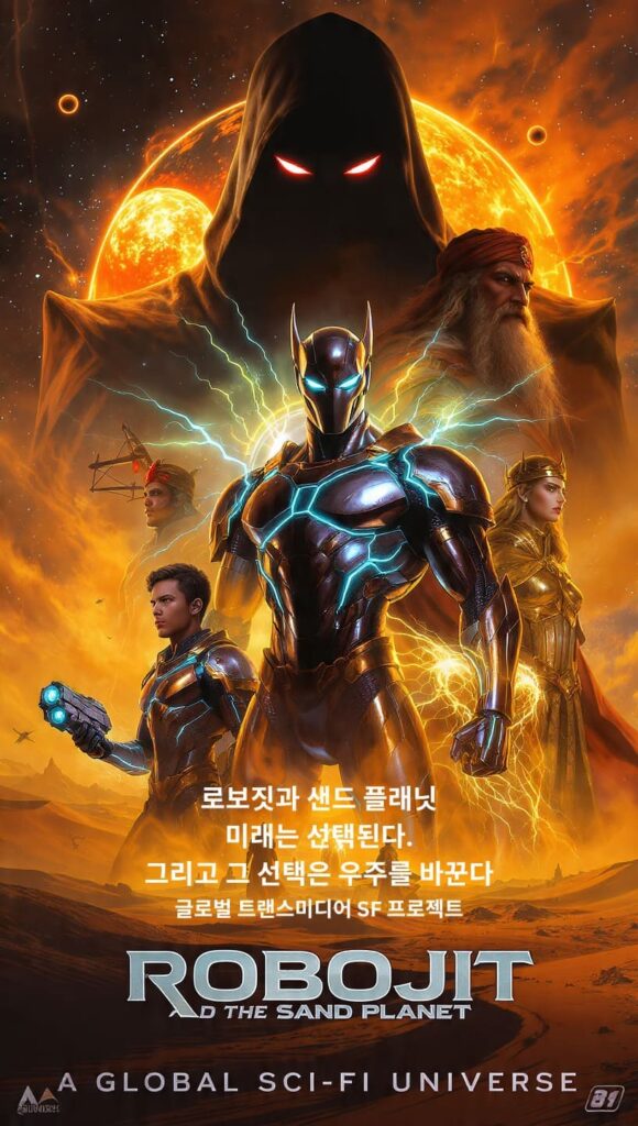 Robojit and the Sand Planet. South Korea Poster