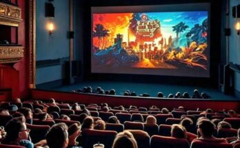 Representational Image of a Movie Theater Created with Meta AI Image Generator.