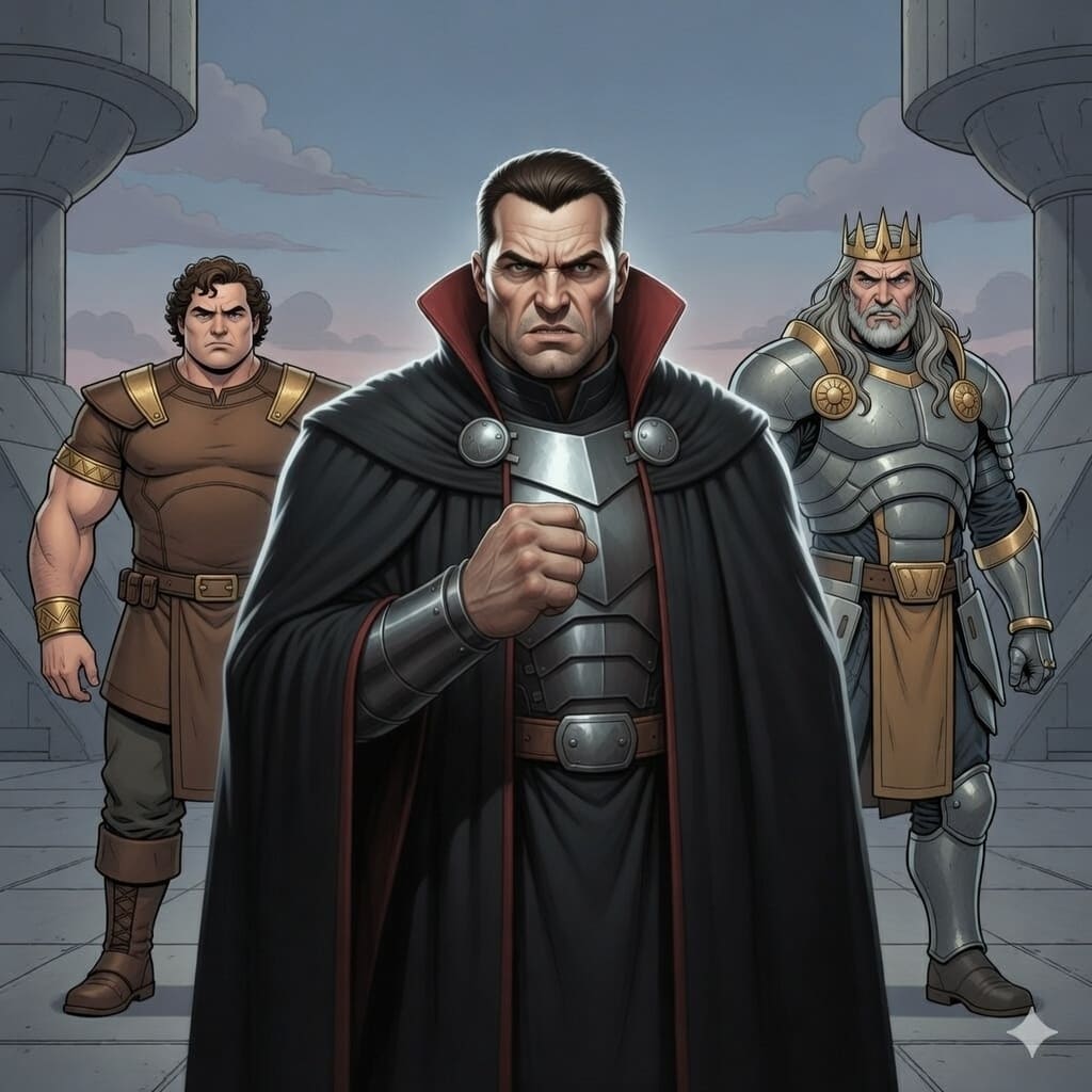 Zootaroo, Donaldo, and Goodhat assemble in the unified frame of the Robojit AI-generated cinematic universe.