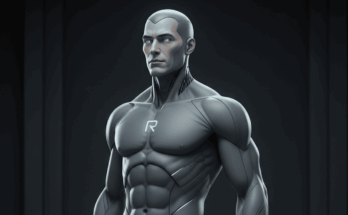 Robojit — Canonical Visual Prototype (AI-Generated). A representational image defining Robojit’s core visual identity for the upcoming graphic novel and AI-assisted production pipeline.