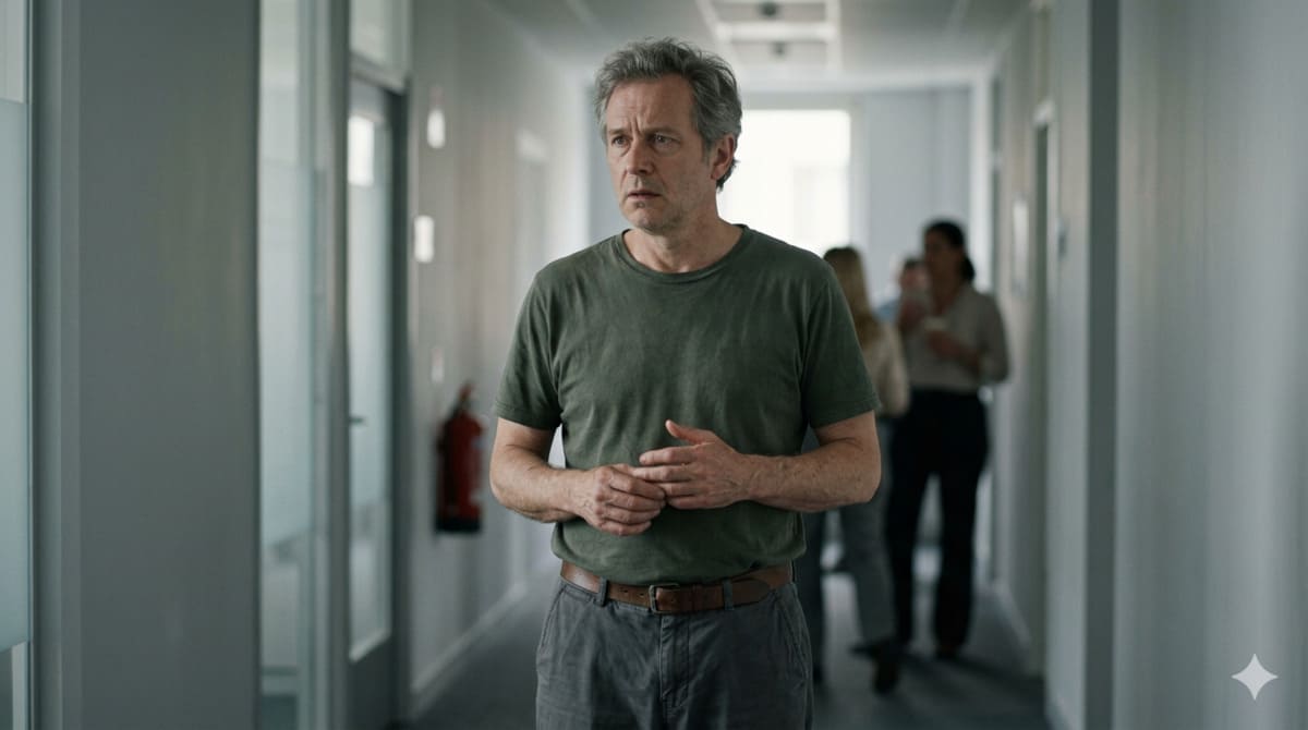 Alistair Finch in THE SMOKESCREEN. Representational AI-generated Image