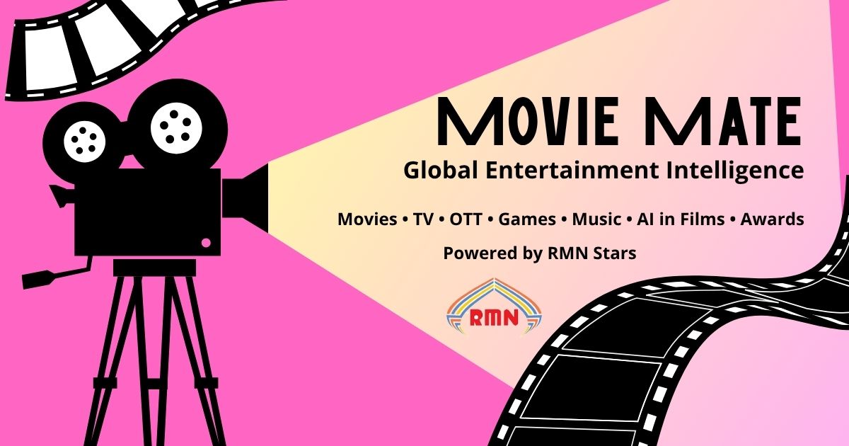 Movie Mate Global Entertainment Intelligence newsletter branding for RMN Stars.