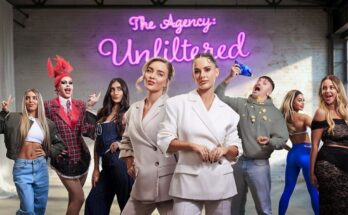 Founders Amy Moore and Kirsten Cameron of Aquarius Creative posing for The Agency: Unfiltered series four promotional image.