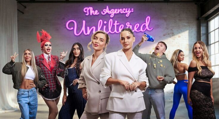 Founders Amy Moore and Kirsten Cameron of Aquarius Creative posing for The Agency: Unfiltered series four promotional image.