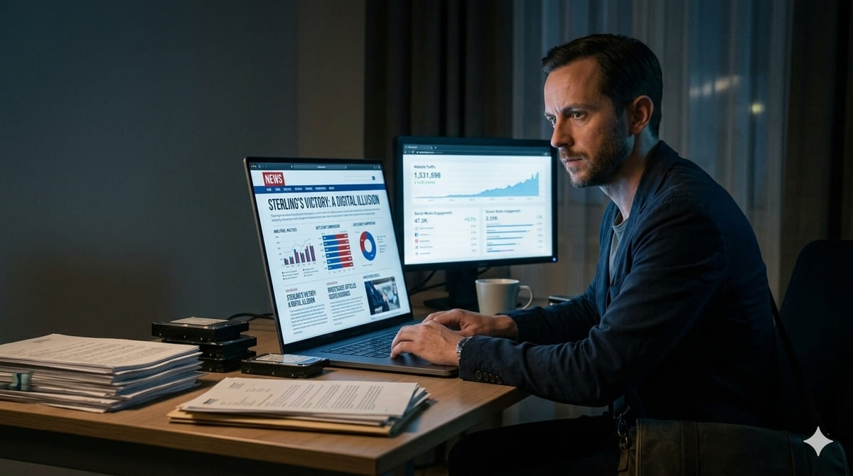 Elias Thorne publishes an investigative article exposing election anomalies in THE SMOKESCREEN political thriller.