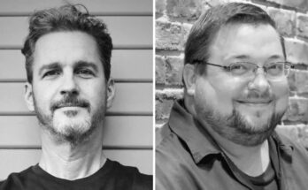 Stephen Wacker and C.B. Cebulski of Marvel Comics.