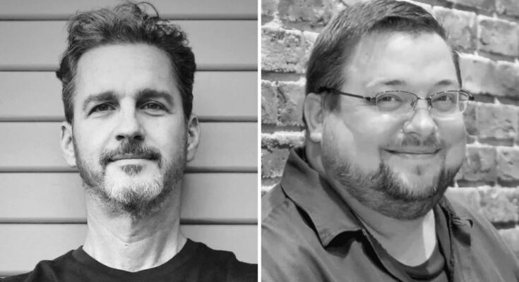 Stephen Wacker and C.B. Cebulski of Marvel Comics.