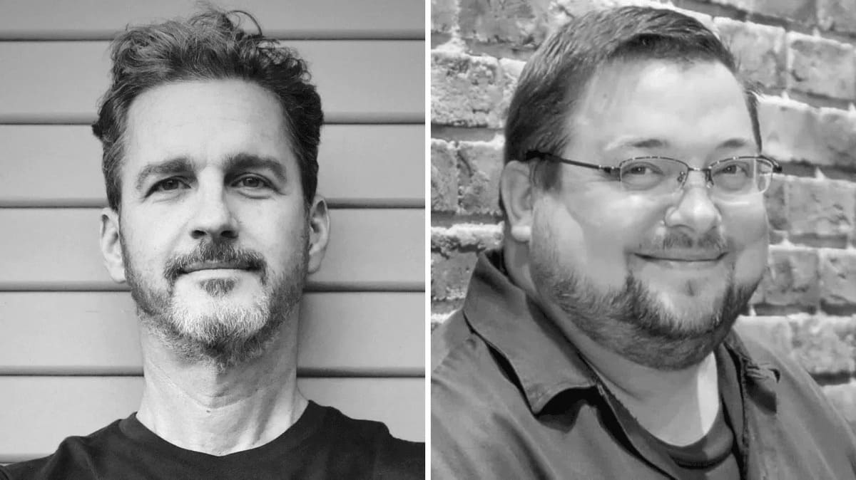 Stephen Wacker and C.B. Cebulski of Marvel Comics.