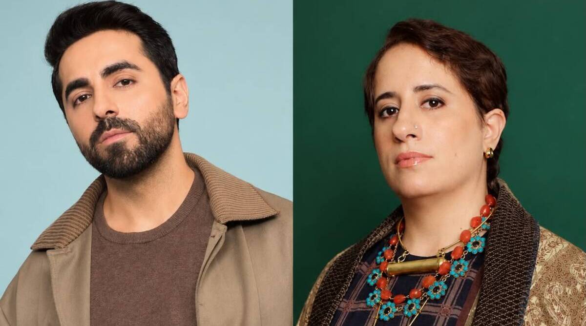 Actor Ayushmann Khurrana and producer Guneet Monga Kapoor headshots representing their film collaboration on Udta Teer.